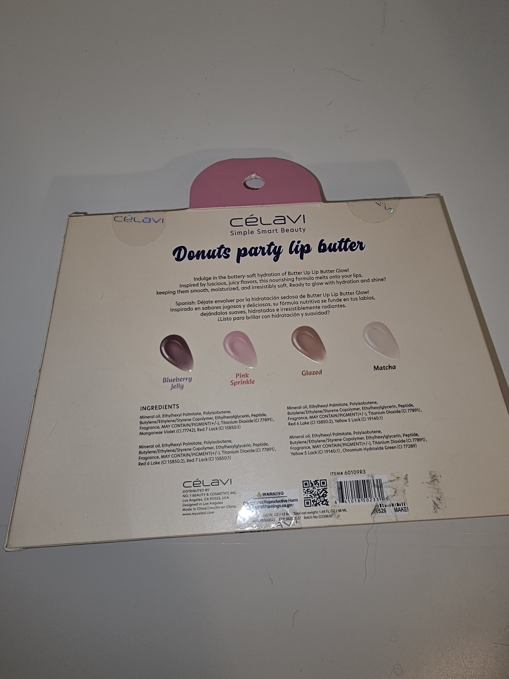 Strawberry Milk Crossbody Purse And Donut Lip Butters Set Of 4 - Picture 7 of 8
